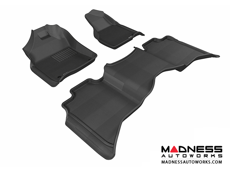 Dodge RAM 1500/ 2500/ 3500 Crew Cab Floor Mats (Set of 3) - Black by 3D MAXpider
